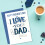 Dad Bad Jokes Fun Scribbles Hand-Finished Father's Day Greeting Card 4