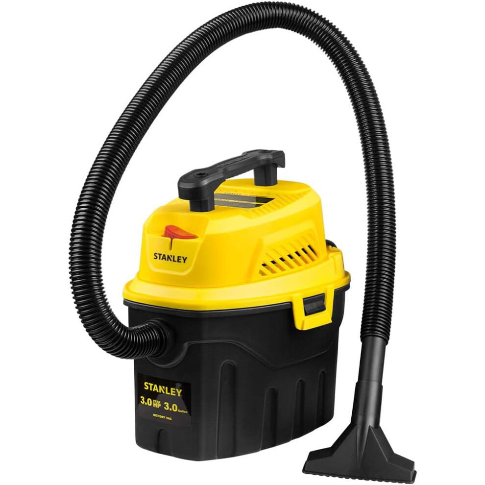 Stanley Sl18910p-3 Wet/Dry, 3 Gallon, 3 Horsepower, Portable Car Vacam