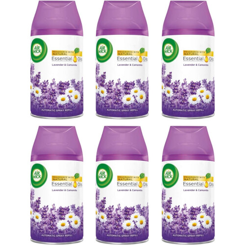 Air Wick 6 x Air Wick Freshmatic Max Automatic Spray Refill 250ml - Lavender & Chamomile