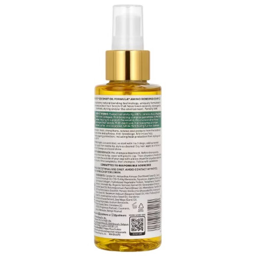 Palmer's Óleo de coco Palmer's Amino Bonding Healing Oil 4oz 1