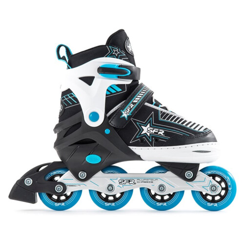 (Blue, UK:3J-6J EU:35.5-39.5 US:M4-7) Pulsar Adjustable Inline Skates 2