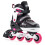 (Pink, UK:3J-6J EU:35.5-39.5 US:M4-7) Pulsar Adjustable Inline Skates 1