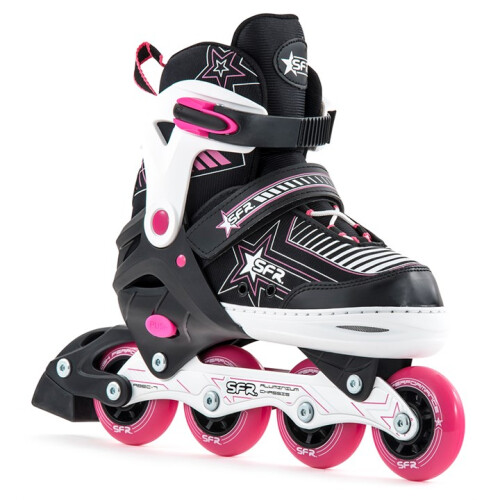 (Pink, UK:3J-6J EU:35.5-39.5 US:M4-7) Pulsar Adjustable Inline Skates