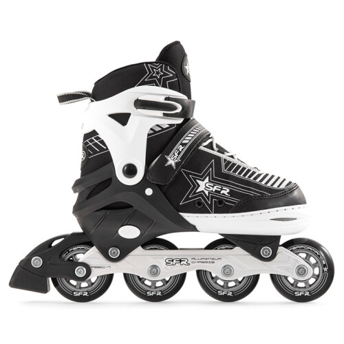 (Silver, UK:12J-2J EU:30.5-34 US:M13J-3) Pulsar Adjustable Inline Skates 2
