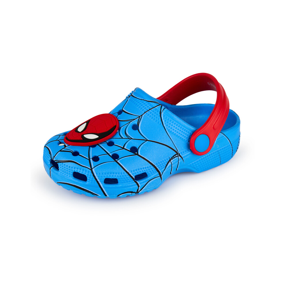 (7 UK Child) Marvel Clogs (Boys Blue)
