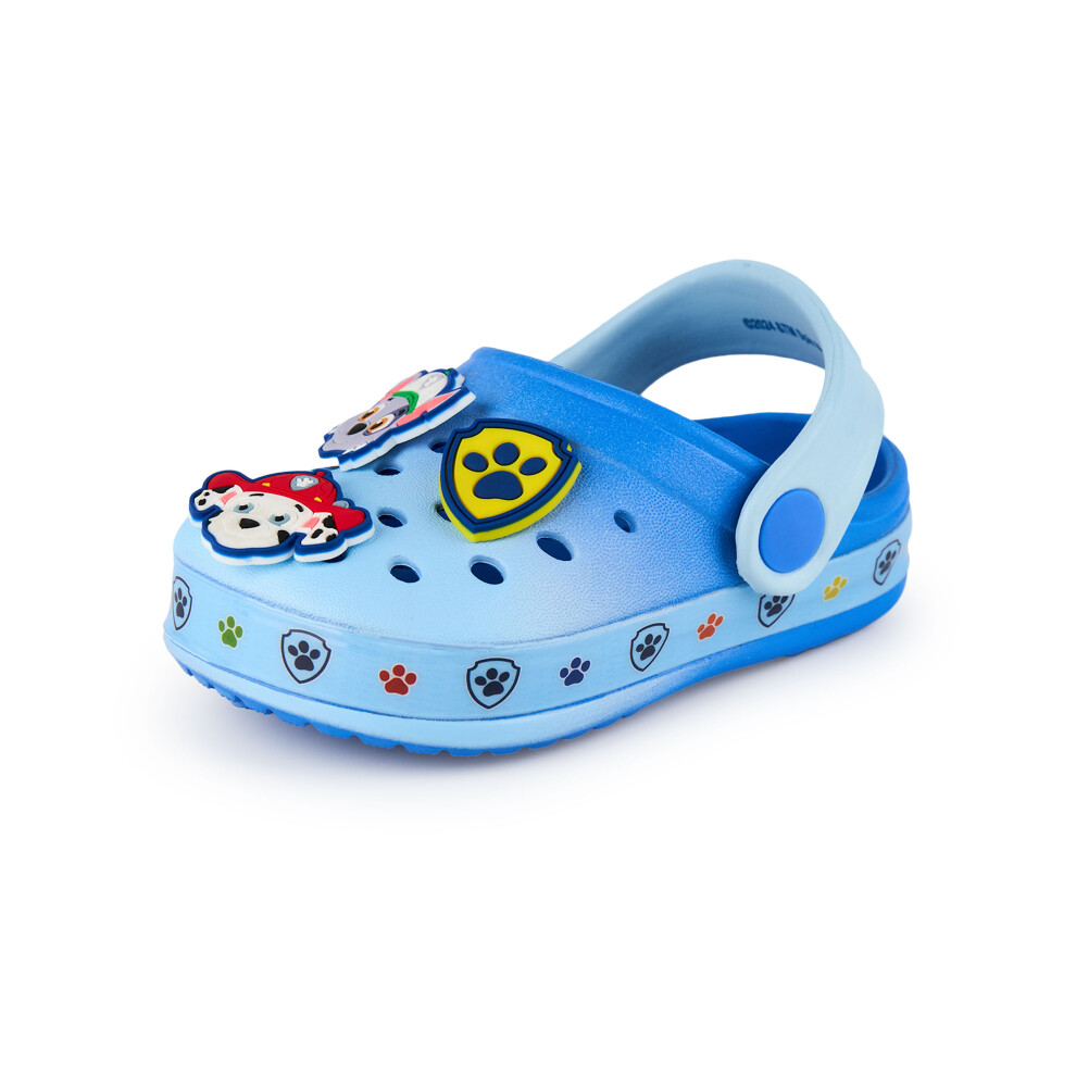 (11 UK Child) Paw Patrol Clogs (Boys Blue)