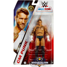 CM Punk WWE Main Event Series 150 6-Inch Action Figure - Articulated, Authentic Details, Superstar Scale