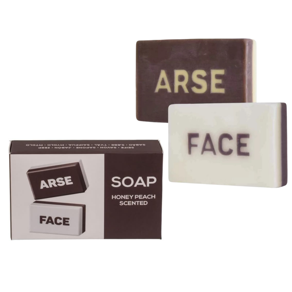 Lnd Gifts Arse Face Bar Of Soap Joke Novelty Soap Secret Santa Stocking Filler