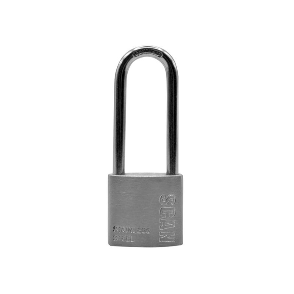 Scan Scaplss32ls Stainless Steel Padlock 32 Long Shackle Scaplss32ls | 5023969008264