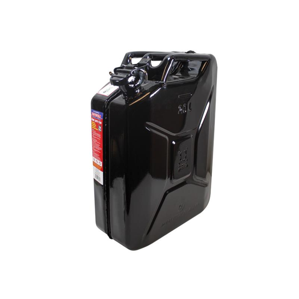 Faithfull FAIAUJERR20B Black Steel Jerry Can 20 litre |   Black