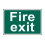 Scan SCA1502 Fire Exit Text Only - PVC Sign 300 x 200mm | 1
