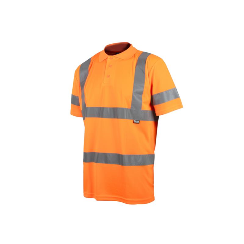 Scan Scahvpsxlo Hi-Vis Polo Shirt Orange - Xl (46In) | 5023969006260