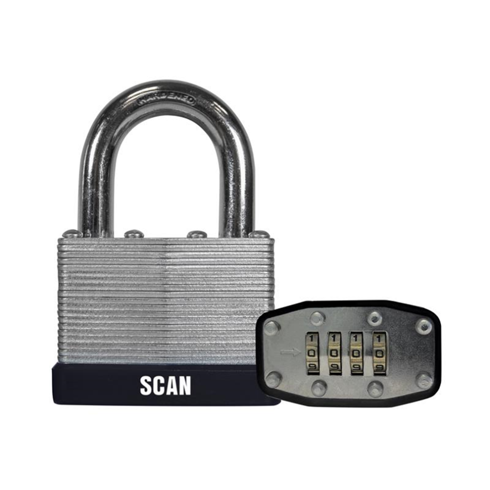Scan Scapllam50c Laminated Steel Combination Padlock 50 Scapllam50c | 5023969007915