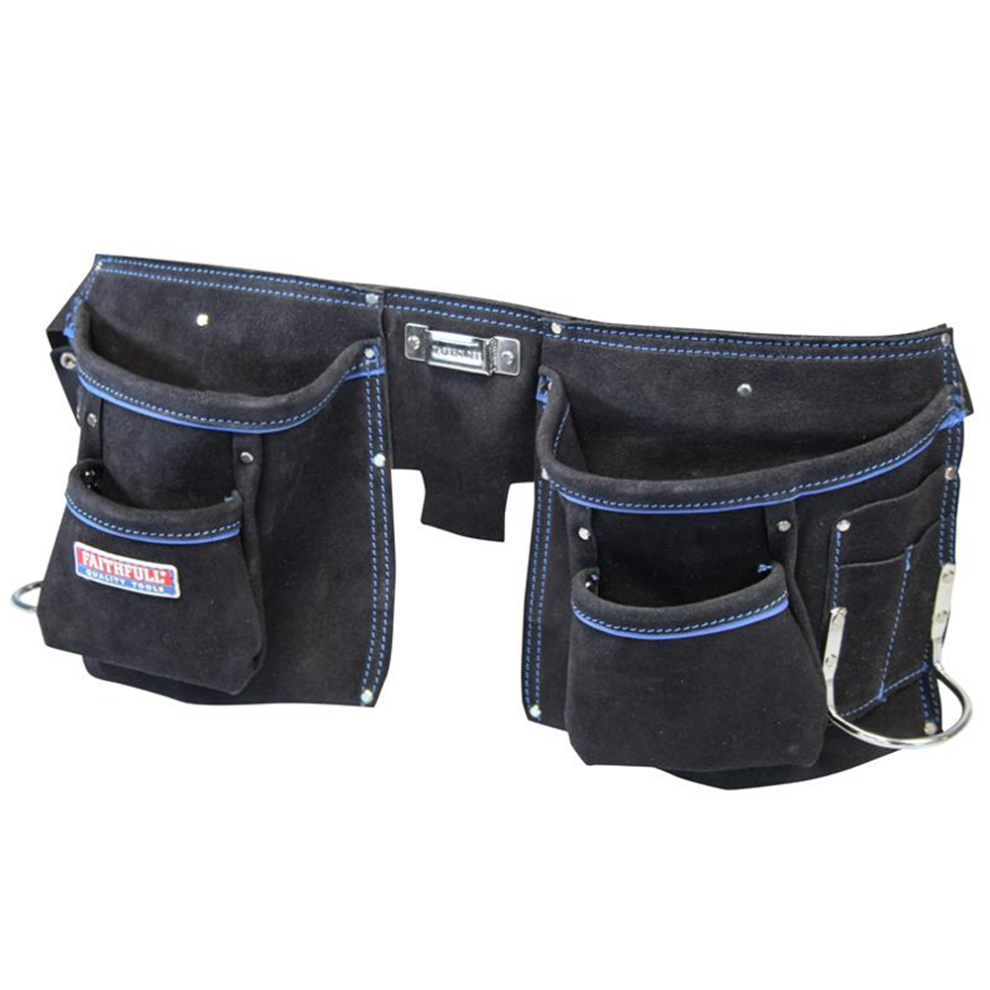Faithfull FAIDTNP3B Double Tool & Nail Pouch FAIDTNP3B |