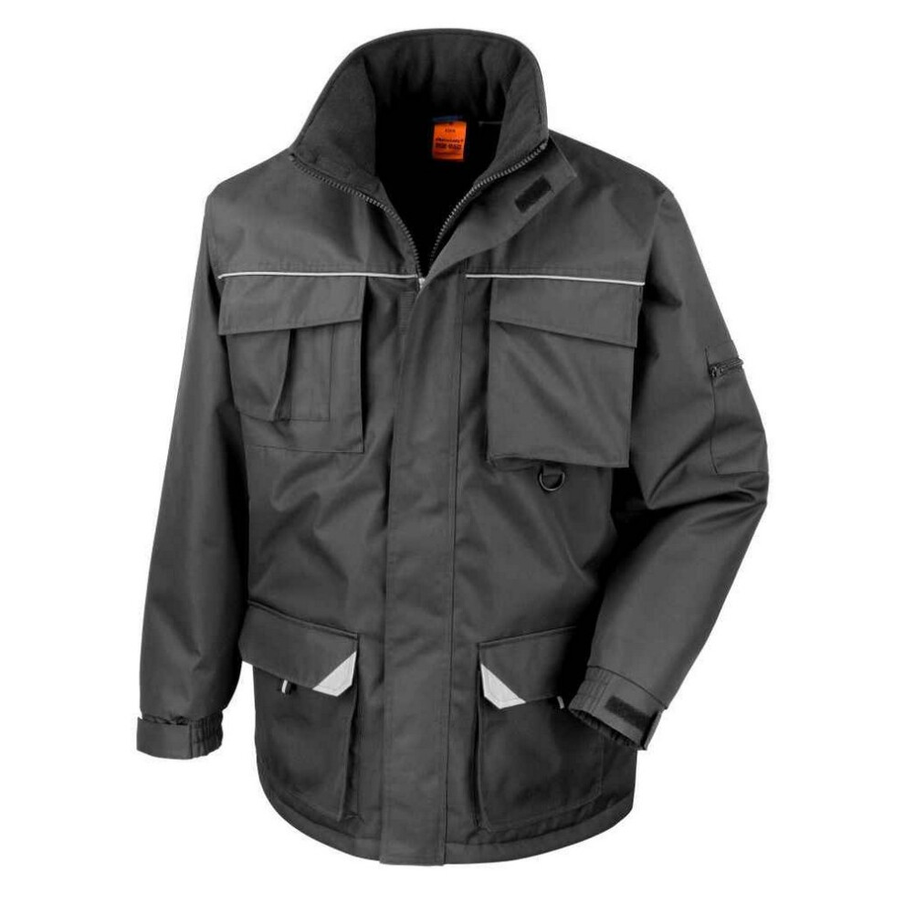 (XS, Black) WORK-GUARD by Result Mens Sabre Coat