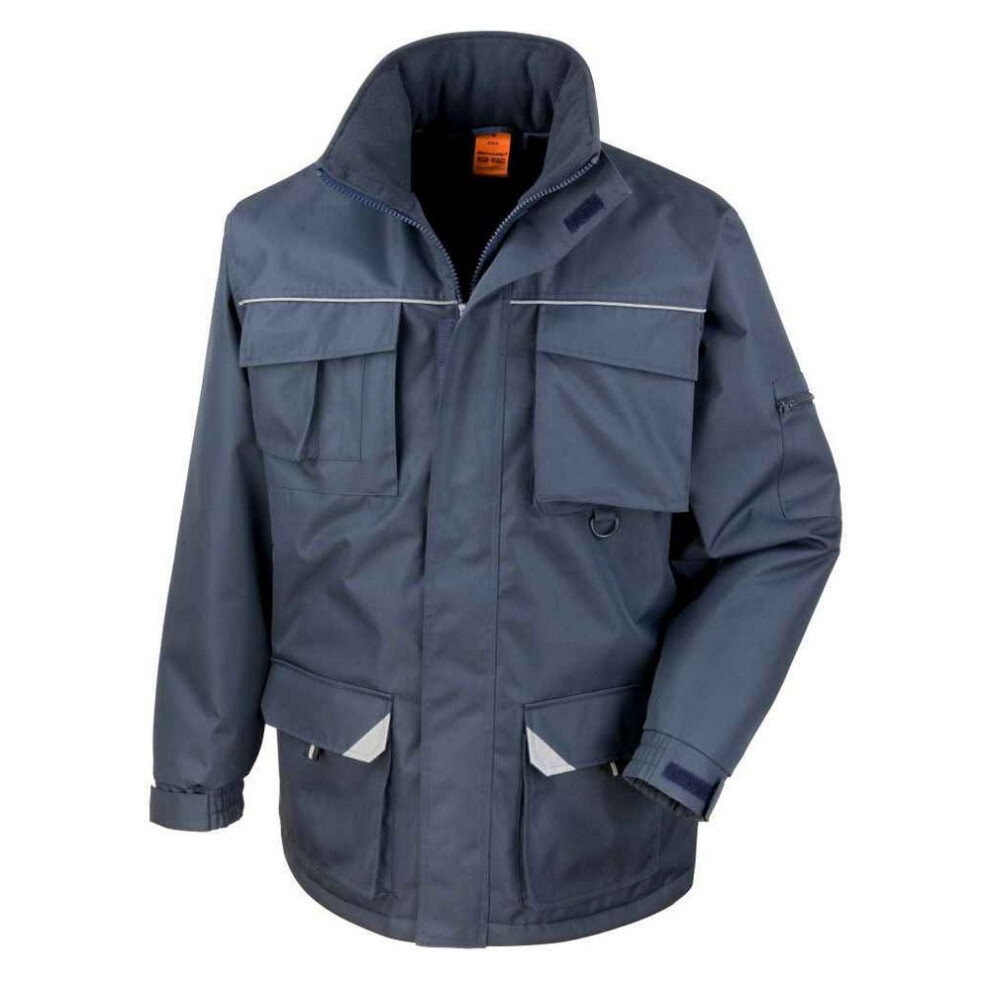 (XL, Navy) WORK-GUARD by Result Mens Sabre Coat