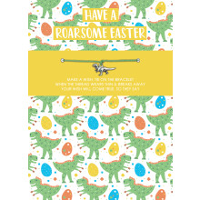 Roarsome Easter Bracelet Dino-Mite Eggs Easter Card & Gift Greeting Card