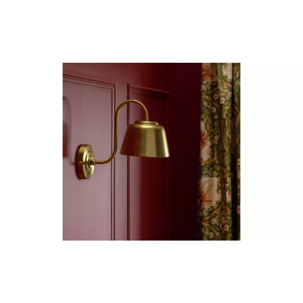 Habitat x Morris & Co. Library Brass Wall Light