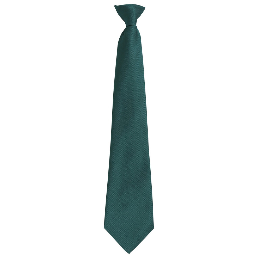 (One Size, Bottle) Premier Unisex Adult Colours Fashion Plain Clip-On Tie