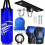 2Ft kid Punch Bag Wall Bracket 4oz Gloves Skipping Rope Drawstring Set 1