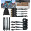 Ratchet Tie Down Straps 4 Pack 4.8m Securing Straps 800kg Break Strength with Metal Hook 1