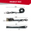 Ratchet Tie Down Straps 4 Pack 4.8m Securing Straps 800kg Break Strength with Metal Hook 2