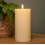 9cm x 18cm Cream Wax Melted Pool Effect Candle with Timer Function and Warm White LED 1