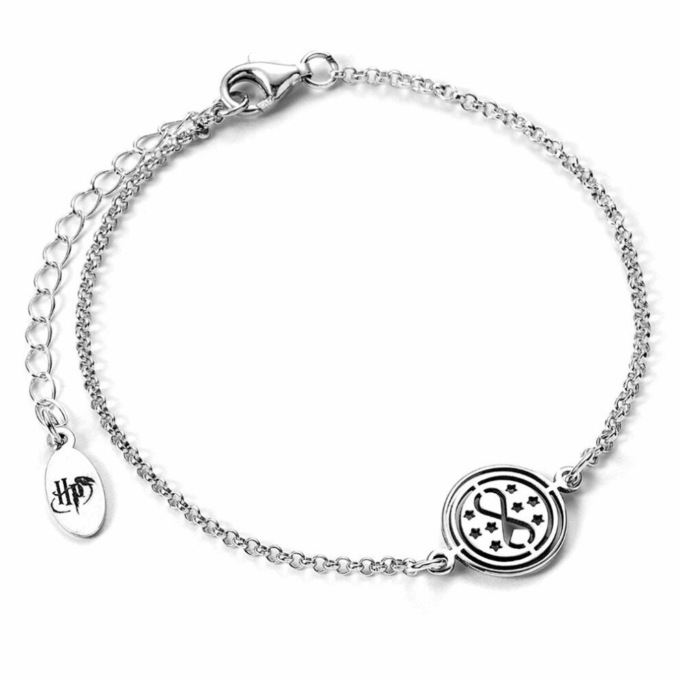 Harry Potter Sterling Time Turner Charm Bracelet Silver
