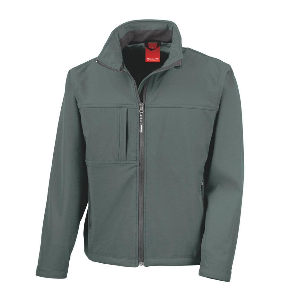 Result Men's Grey (M, ) Classic Soft Shell Jacket
