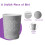 (GREY) 9 L FLORA PAPER BIN OFFICE KITCHEN BEDROOM COLOUR 3