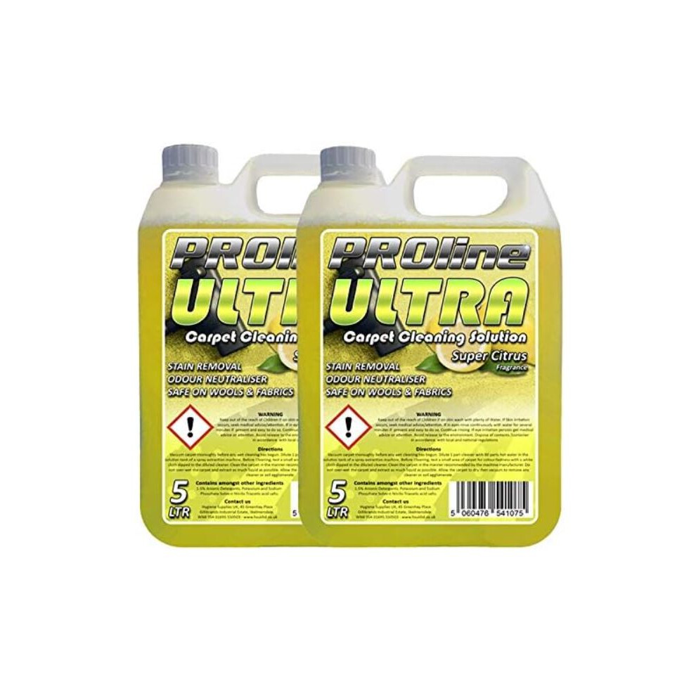 PROline Ultra Super Citrus Carpet Shampoo Fluid Cleaner 10L