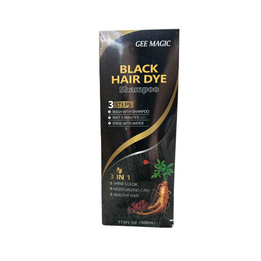 Gee Magic Black Hair Dye Shampoo 500 Ml