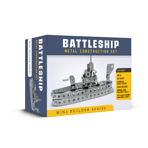 Mini Builder Series Battleship Metal Construction Set