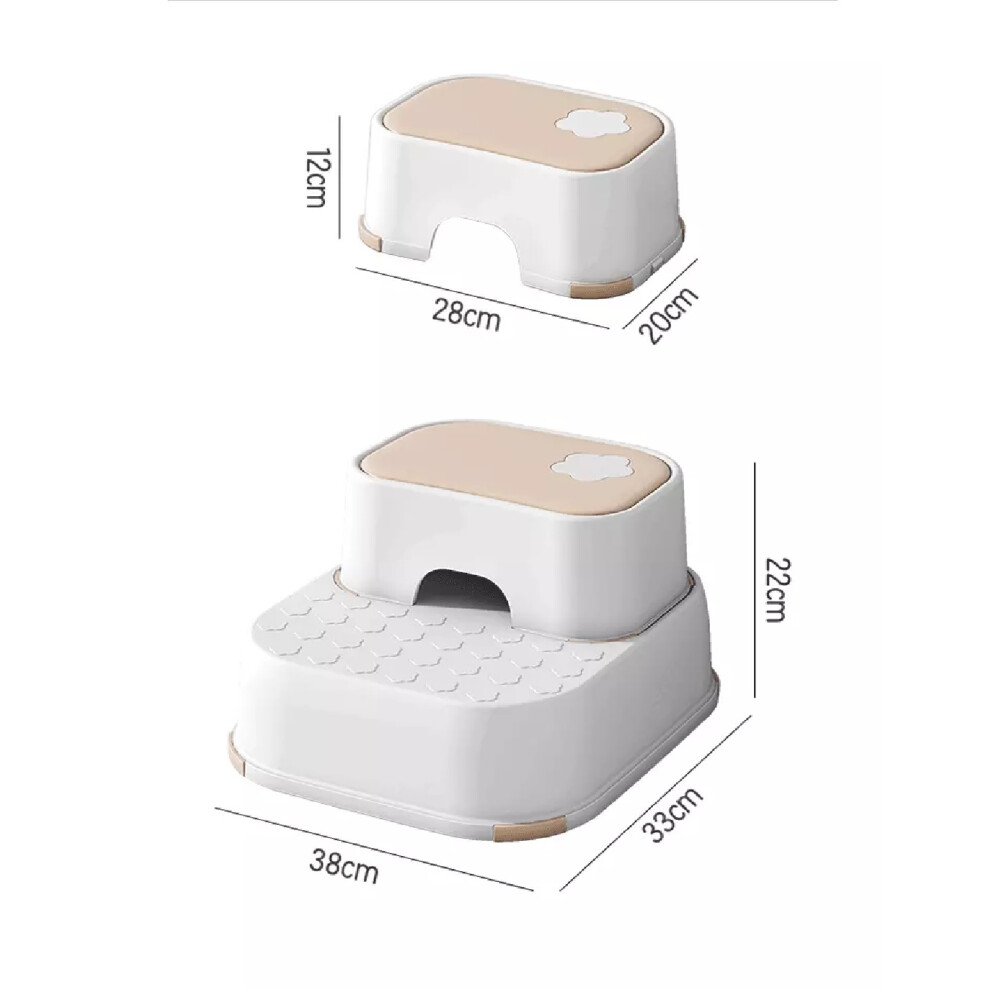 (Baby ) Kids Non-Slip Step Stool Toilet Training Seeat Pink Homion