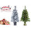 (GREEN, 4FT) Pre-Lit  Xmas Christmas Tree Artificial with LEDs 6