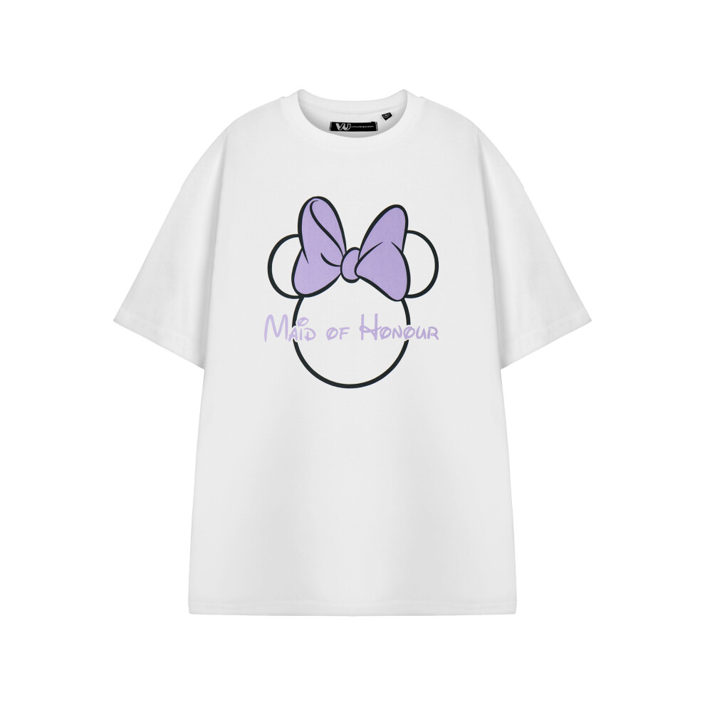 (XX-Large) Disney Minnie Mouse Short Sleeved T-Shirt (Womens White)