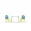 Peppa Pig Table and 2 Chairs, Yellow, Blue, 2 to 6 yrs 2