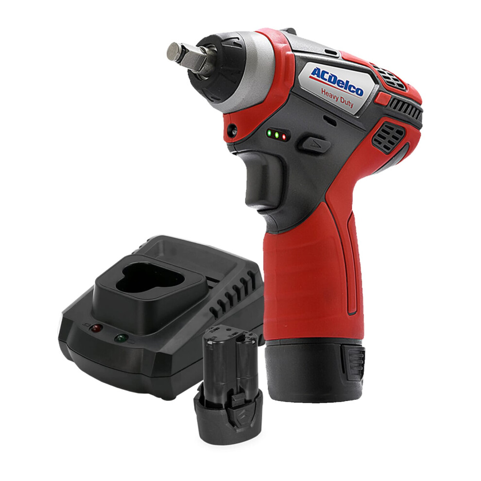 Acdelco Ari12104p G12 12V Li-Ion 3/8" Cordless Impact Wrench Kit 4716872181407