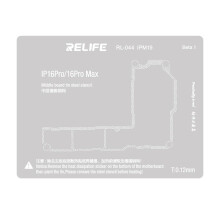 Πρότυπο Reballing για iPhone 16 Pro / 16 Pro Max Μεσαίο Στρώμα 0.12mm Relife RL-044 IPM19