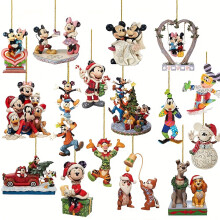(Mickey-16pcs) 16pcs Mouse Pattern Holiday Ornaments, Princess Design Christmas Tree Decoration