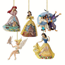 (Princess-5pcs) 16pcs Mouse Pattern Holiday Ornaments, Princess Design Christmas Tree Decoration