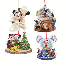 (Mickey-4pcs) 16pcs Mouse Pattern Holiday Ornaments, Princess Design Christmas Tree Decoration