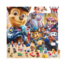 (Paw Team) Christmas Advent Paw Paw Team Dongdong Fun 24-Day Countdown Surprise Christmas Gift