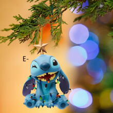 (E, 1pc) 1pc Cute Pink Stitch Acrylic Car Rearview Mirror Charm & Christmas Tree Ornament