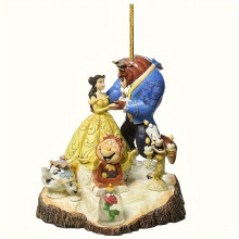 (Color #17) 1 Piece Beauty And The Beast Princess Acrylic Christmas Tree Ornament - Cartoon Party Decoration