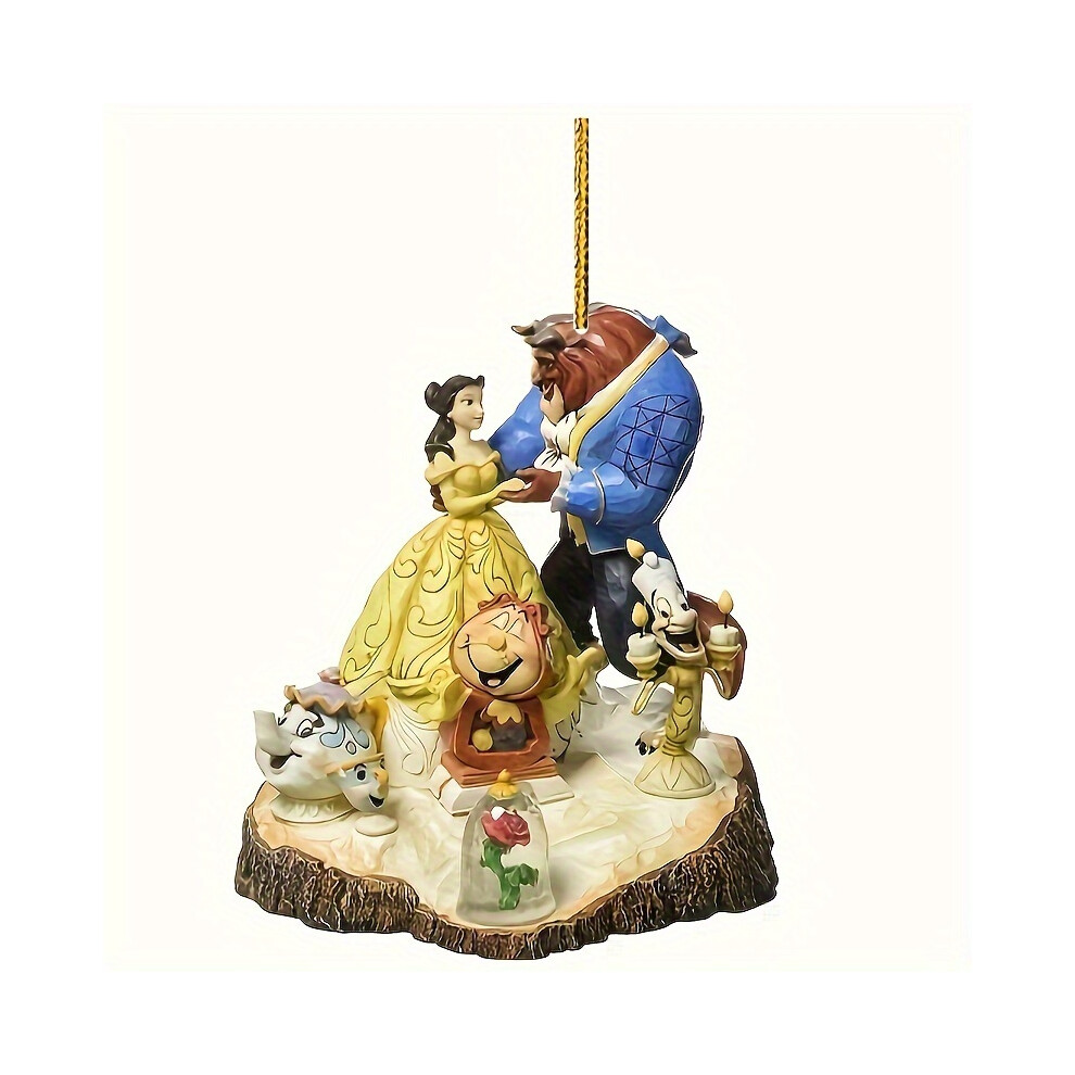 (Color #17) 1 Piece Beauty And The Beast Princess Acrylic Christmas Tree Ornament - Cartoon Party Decoration