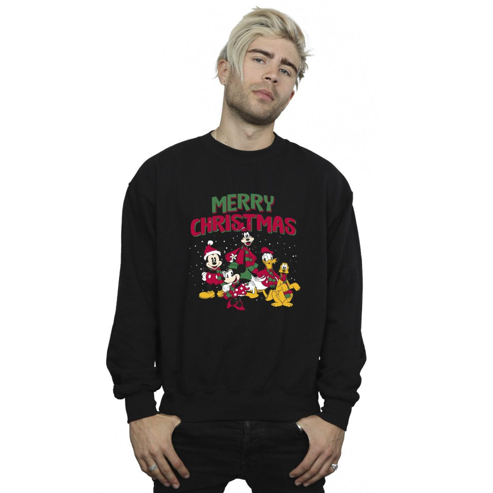 Mickey Mouse Merry Christmas Characters Sweatshirt