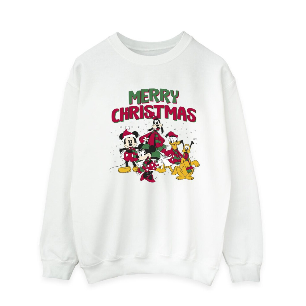 Mickey Mouse Merry Christmas Characters Sweatshirt