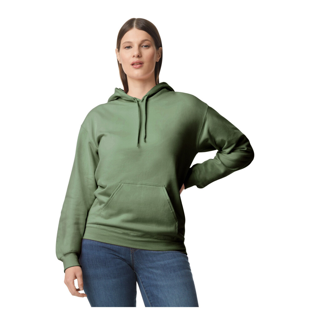 (L, Military Green) Gildan Unisex Softstyle Midweight Hoodie