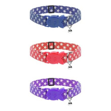 Cat Circus Star Print Safety Cat Collars